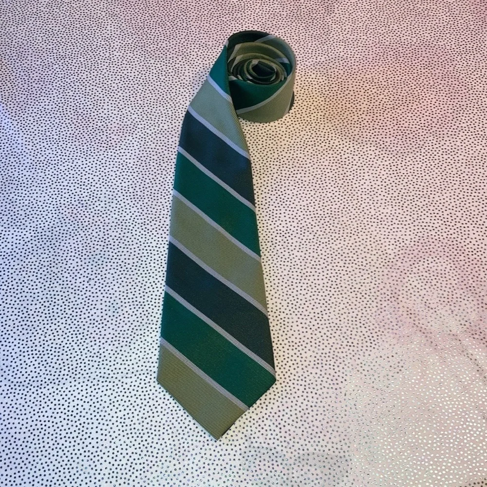 Habanus men’s tie  green white in excellent condition